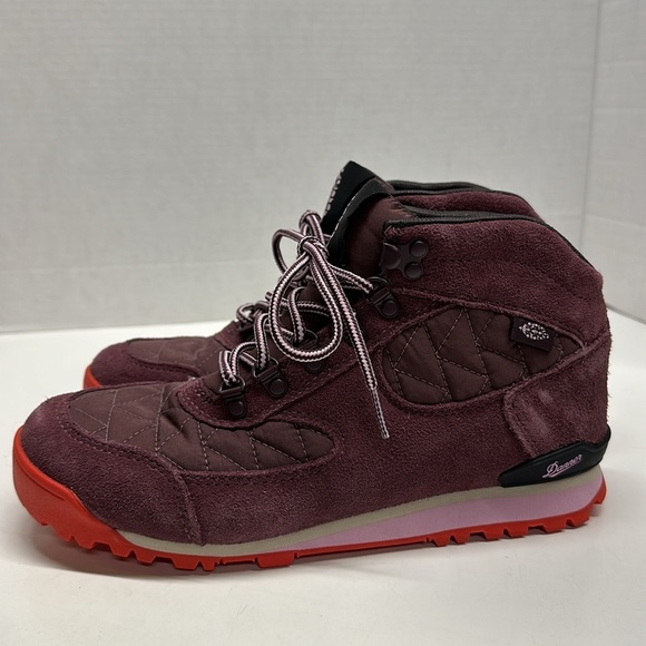 Danner x Free People Movement Jag Boots Quilted Lace Up Ankle Boot Purple Size 8 - Picture 1 of 10